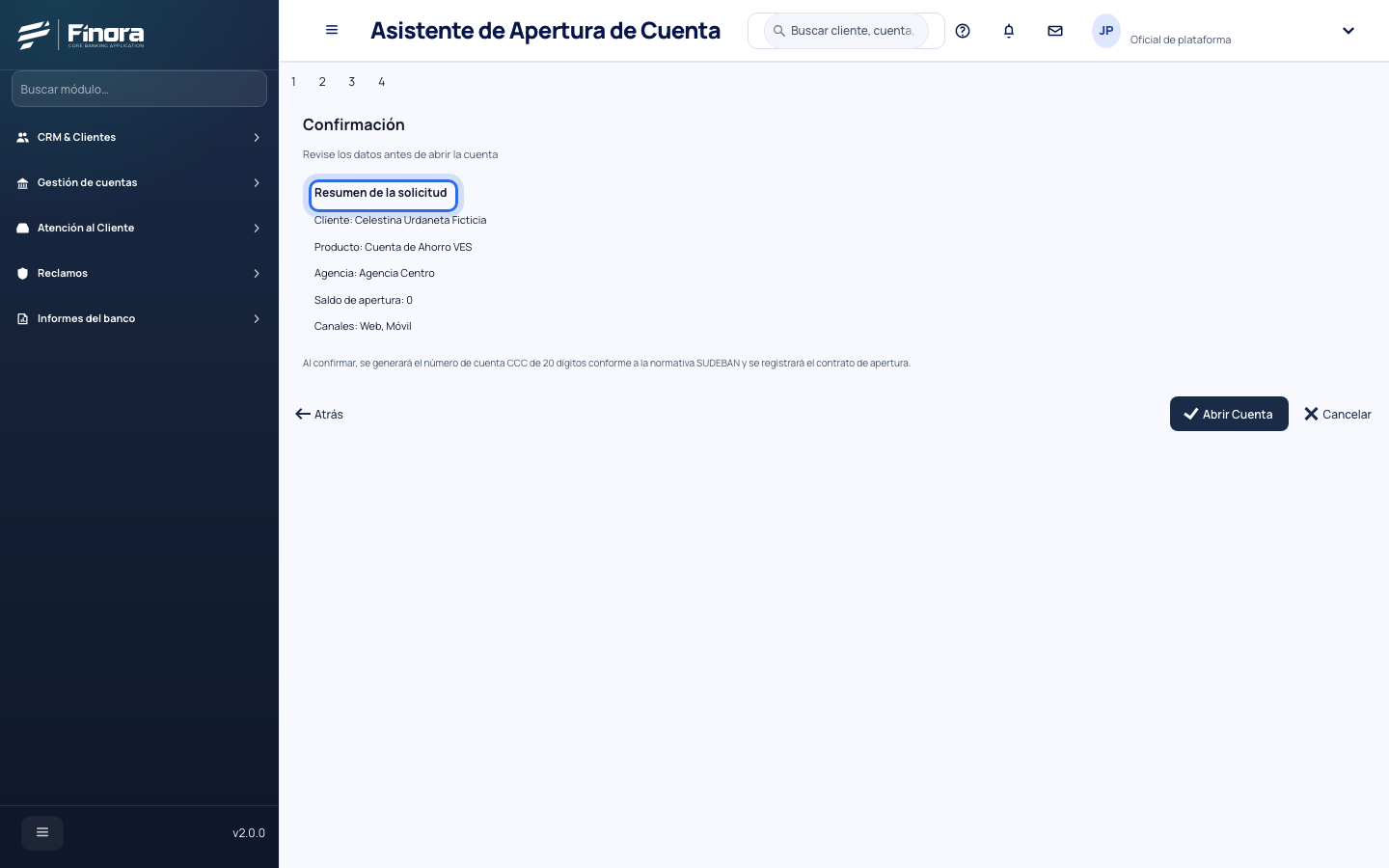 Paso de firmantes con el titular de la cuenta